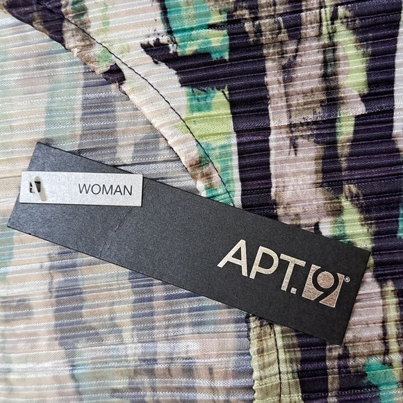 Apt 9 Multicolor Ruffle Sleeve Textured Flowy Blouse. Size 3X NWT - Picture 10 of 11